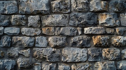 A background of stone wall texture, uneven and rough stone surfaces, earthy and grey hues, natural and ancient feel, hd quality, natural look. --ar 16:9 --v 6.0 --s 250 --style raw