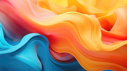 Wall Mural - Colorful fluid motion creating abstract shapes