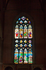 Wall Mural - Stained glass in Basilica dei Santi Giovanni e Paolo