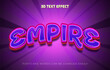 © afpriom - Empire 3d editable text effect style