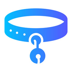 Wall Mural - pet collar Gradient icon