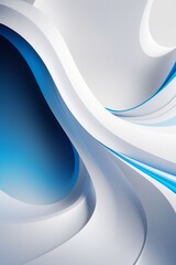 Blue and white waves abstract background, vertical composition	