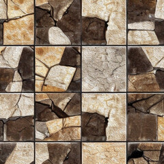 Natural stone pattern. Oil painting. Pattern for covers, for printing on wall decorations and leaflets. Generated by Ai