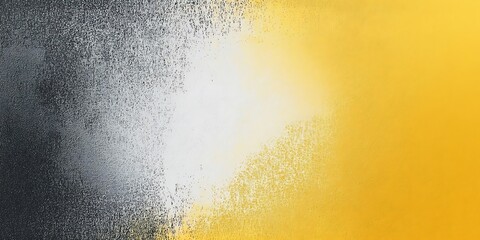 Poster - Grainy abstract background yellow gray white poster noise texture