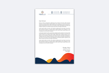  Modern business and corporate letterhead template