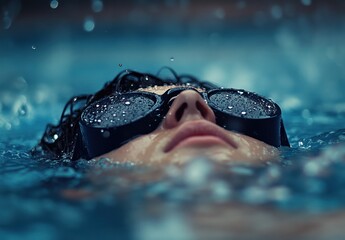 Swimmer with Goggles