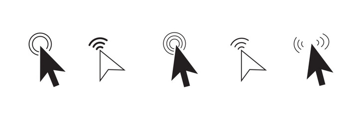 Wall Mural - cursor icon. computer click icon.