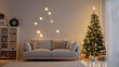 © Sakibjaman777 - Stylish Living Room. Christmas Interior Design Background.