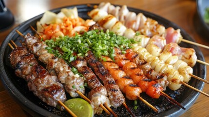 Wall Mural - Delicious Japanese Skewers