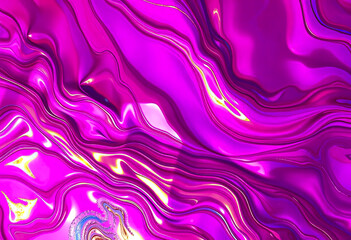 Wall Mural - Abstract Colorful Liquid Waves