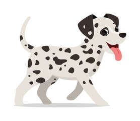 Canvas Print - happy cute dalmatian dog with good quality and design