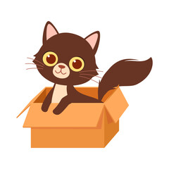 Sticker - cute little cat with good quality and design