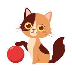 Sticker - cute little cat with good quality and design