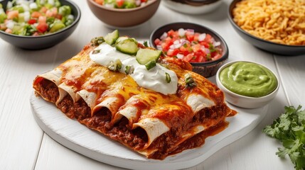 Wall Mural - Enchiladas - Traditional Mexican food