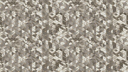 Poster - A seamless pattern of gray marble hexagonal tiles ideal for backgrounds textures and flooring designs