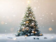 © fadi - christmas tree decorations, santa claus with gifts, snowman in the snow, christmas gift boxes