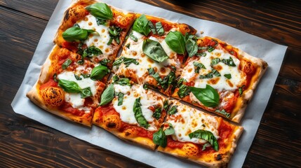 Poster - Pizza Margherita - Traditional Italian food