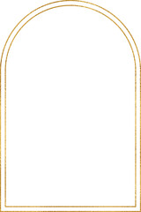 Wall Mural - gold foil arch frame, vertical border template with 4x6 aspect ratio for invitation, card, social st