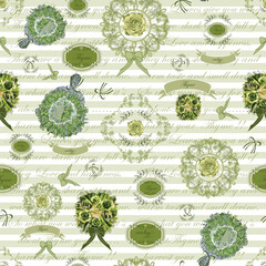   Green Happy Chef seamless pattern,Background,Perfect for fabric,
