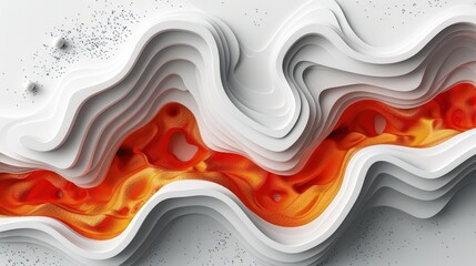 A captivating abstract image featuring flowing wave patterns in vibrant colors transitioning from pink to orange.2
