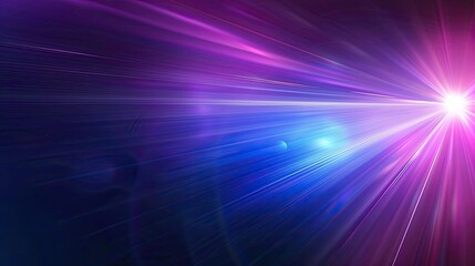 one blue and purple light ray blurred with black background, 4k, uhd