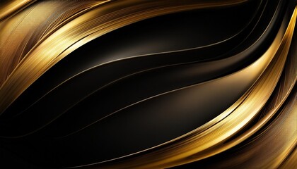 Wall Mural - black gold abstract background abstract black gold background design line style