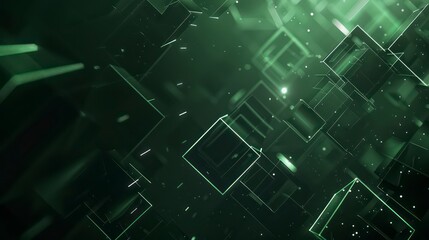 modern geometric abstract green dark background with minimal and trendy aesthetics