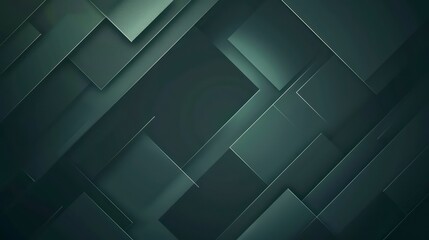 Wall Mural - modern geometric abstract green dark background with minimal and trendy aesthetics