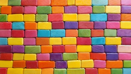 modern colorful style bricks background backdrop wallpaper bright color wall