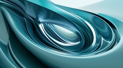 Wall Mural - trendy flow abstract wallpaper background in deep light blue colors