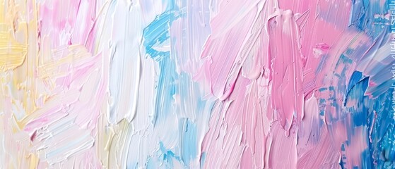 Wall Mural - abstract artistic wallpaper background with light colored brush strokes