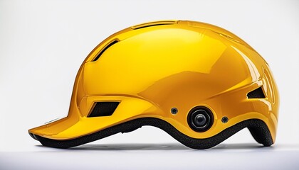 Wall Mural - yellow skateboard helmet illustration drawing