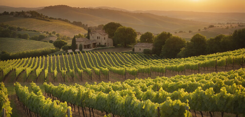 picturesque vineyard nestled.