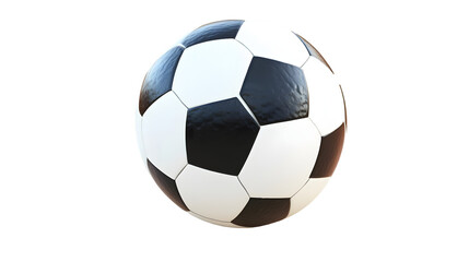 Soccer ball isolated on a white background with full depth of field, high detail