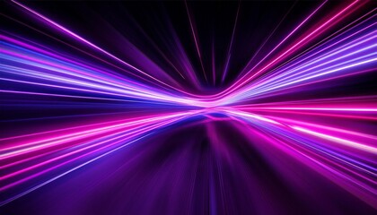 Wall Mural - high speed neon purple neon line speed