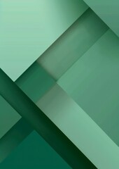 Wall Mural - minimal abstract geometric poster background with green soft pastel colors