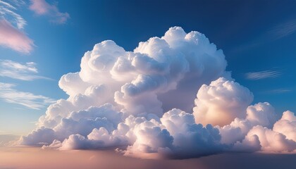 Sticker - incredible morning sky with whimsical clouds background image