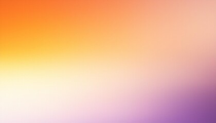 Canvas Print - abstract light pastel summer color gradient background grainy orange white purple white noise texture backdrop banner poster header cover design