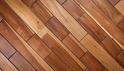 Wall Mural - herringbone parquet texture background wooden floor patterned surface