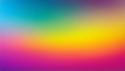 Wall Mural - colourful 80s 90s style background banner with a noisy gradient texture