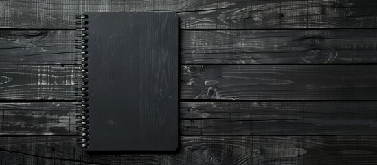 Wall Mural - guard text on a dark wooden background notepad business concept copyspace