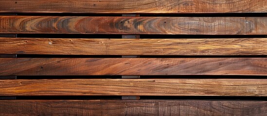 Poster - A durable teak wood design suitable for outdoor furniture and wallpaper with ample copy space image