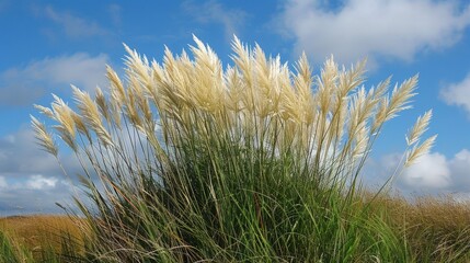 Describe the role of grasses in carbon sequestration. How do grasslands capture and store carbon dioxide, and what does this mean for climate change mitigation