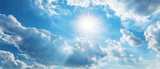 Aufkleber - A gorgeous summer sky and clouds form a perfect background for adding text with ample copy space image included