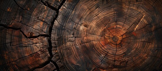 Aufkleber - Utilize a rustic wood texture as a natural backdrop for decorative design elements within a copy space image