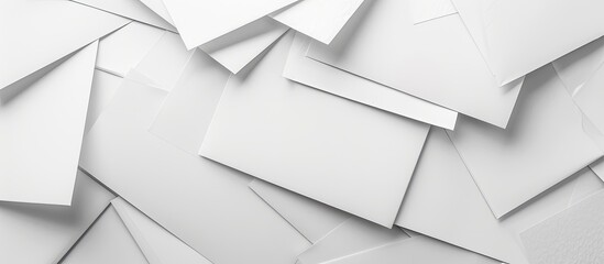 Aufkleber - White paper sheets folded with copy space image against white backdrop