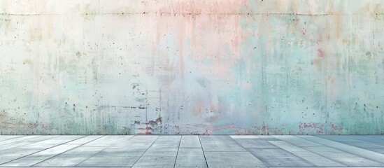 Aufkleber - Soft pastel colors add a tranquil touch to the processed concrete texture in this copy space image
