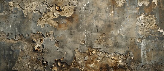 Poster - An image showcasing the intricate details of a weathered wall s texture with empty space for text or graphics. Creative banner. Copyspace image