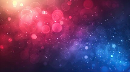 red blue glow gradient soft background with bokeh