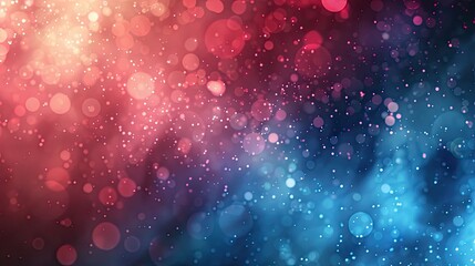 red blue glow gradient soft background with bokeh